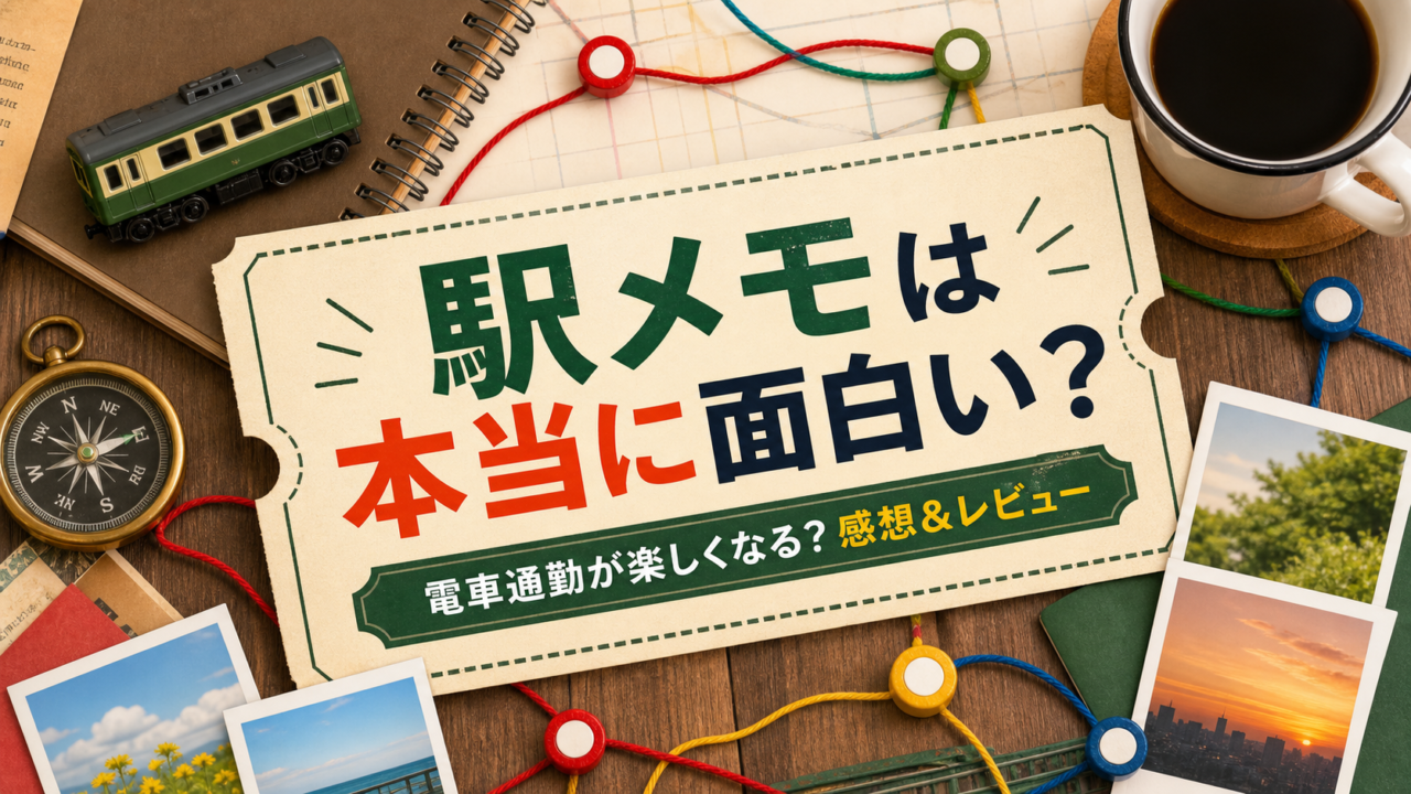 【駅メモ】は本当に面白い？電車通勤が楽しくなる？感想＆レビュー！
