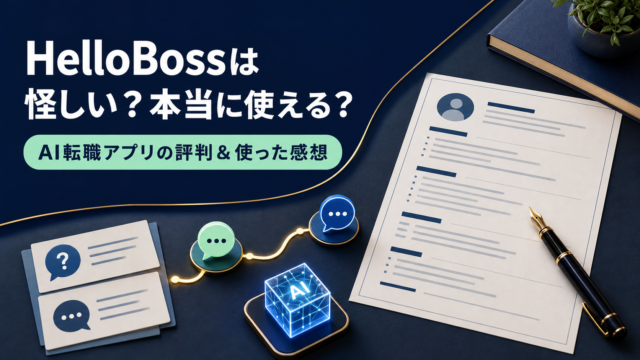 【HelloBoss】は怪しい？本当に使える？AI転職アプリの評判＆使った感想！
