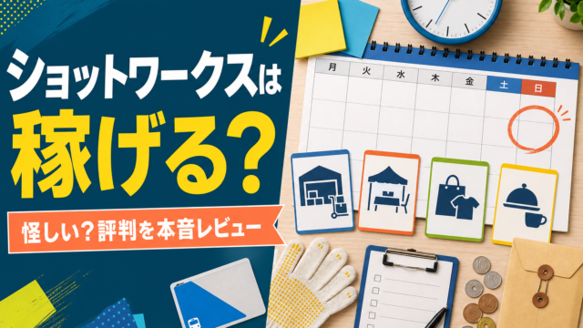 【ショットワークス】は本当に稼げる？怪しい？評判＆本音レビュー！
