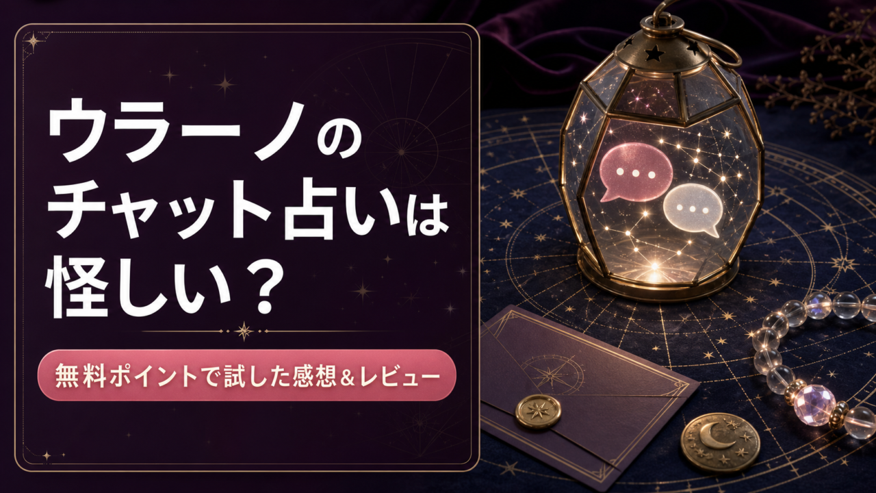 【ウラーノ】チャット占いは怪しい？無料ポイントで試した感想＆レビュー！