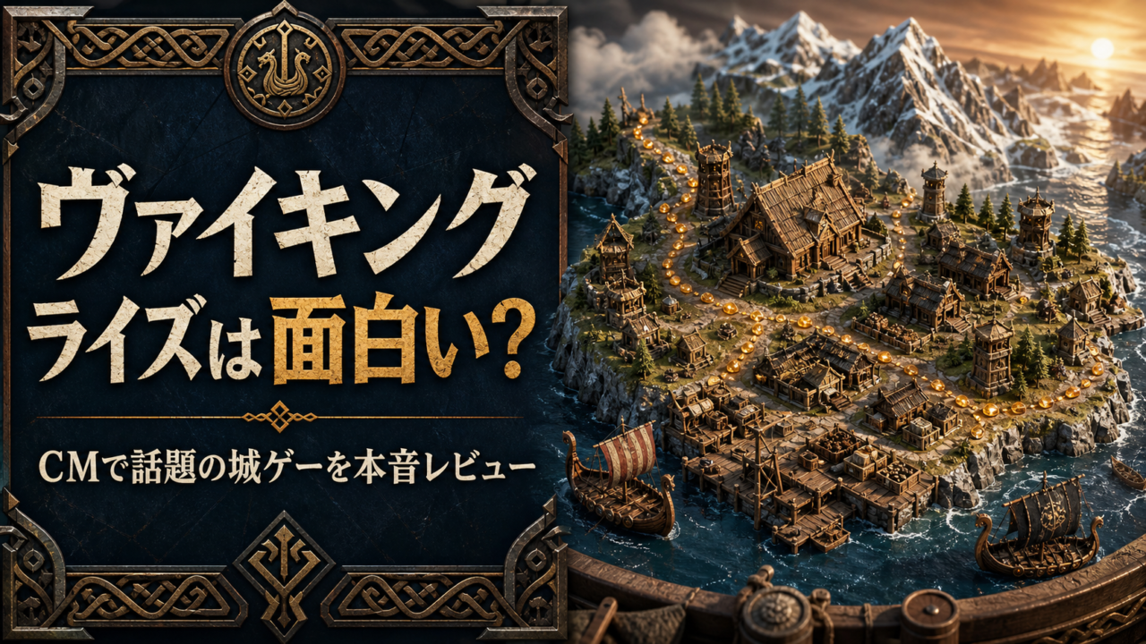 【ヴァイキングライズ】は本当に面白い？CMで話題の城ゲーを本音レビュー！