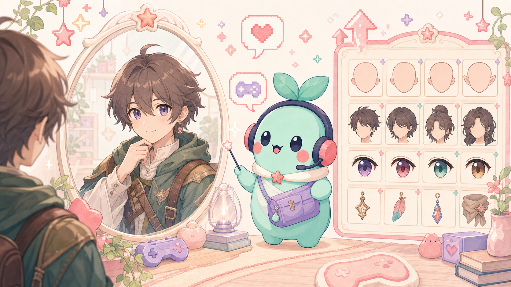 【黒い砂漠モバイル】は今から始めても面白い？無課金でも遊べる？感想＆レビュー！ キャラクタークリエイト画面で顔立ちを細かく調整している様子