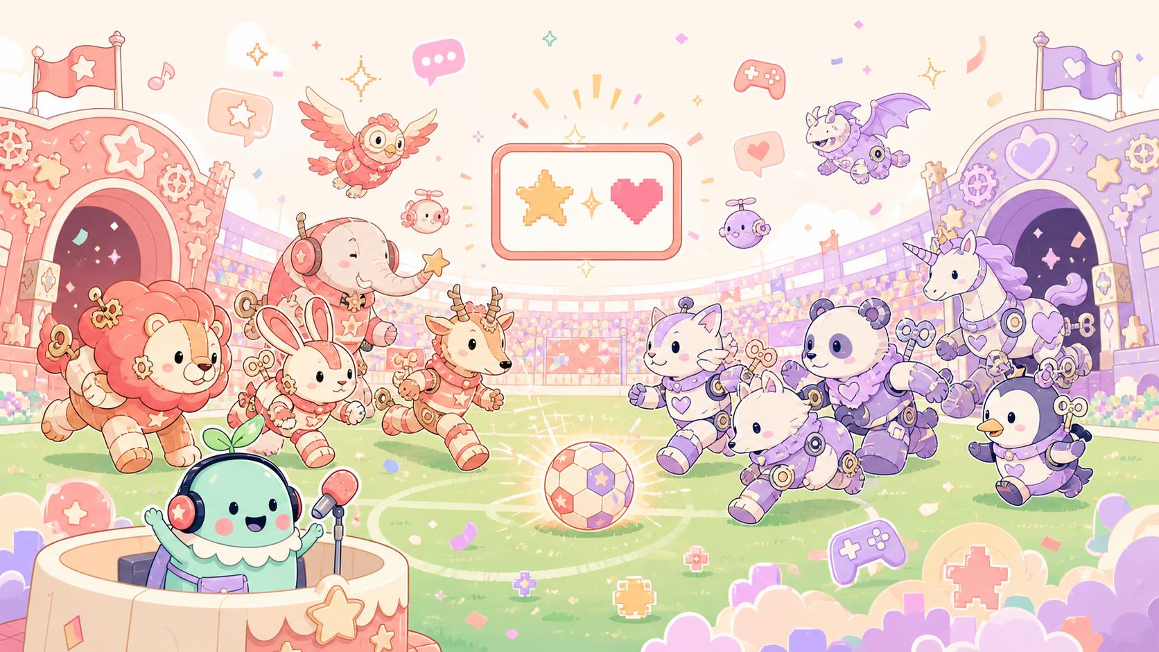 【eFootball（イーフト）】は今から始めても面白い？無課金でも遊べる？感想＆レビュー！ オンライン対戦のマッチング中と試合中のスコア表示のイメージ