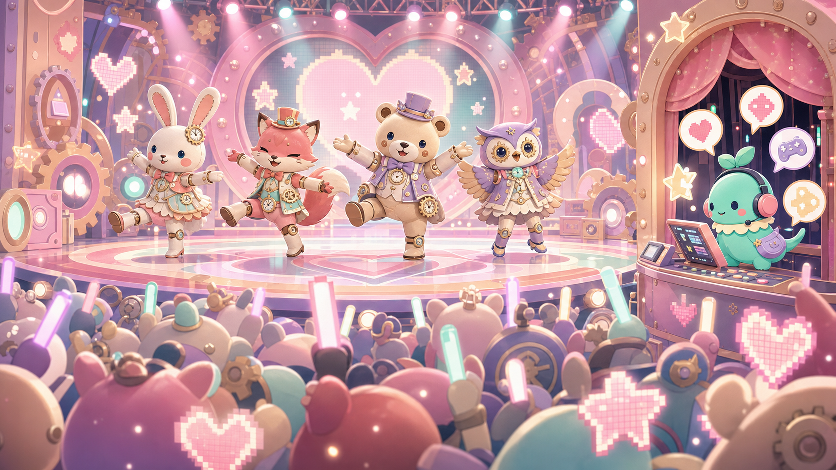 【あんさんぶるスターズ！！Music】は今から始めても楽しめる？無課金でも遊べる？感想＆レビュー！ あんスタMusicのタイトル画面とアイドルたちが並ぶメインビジュアル
