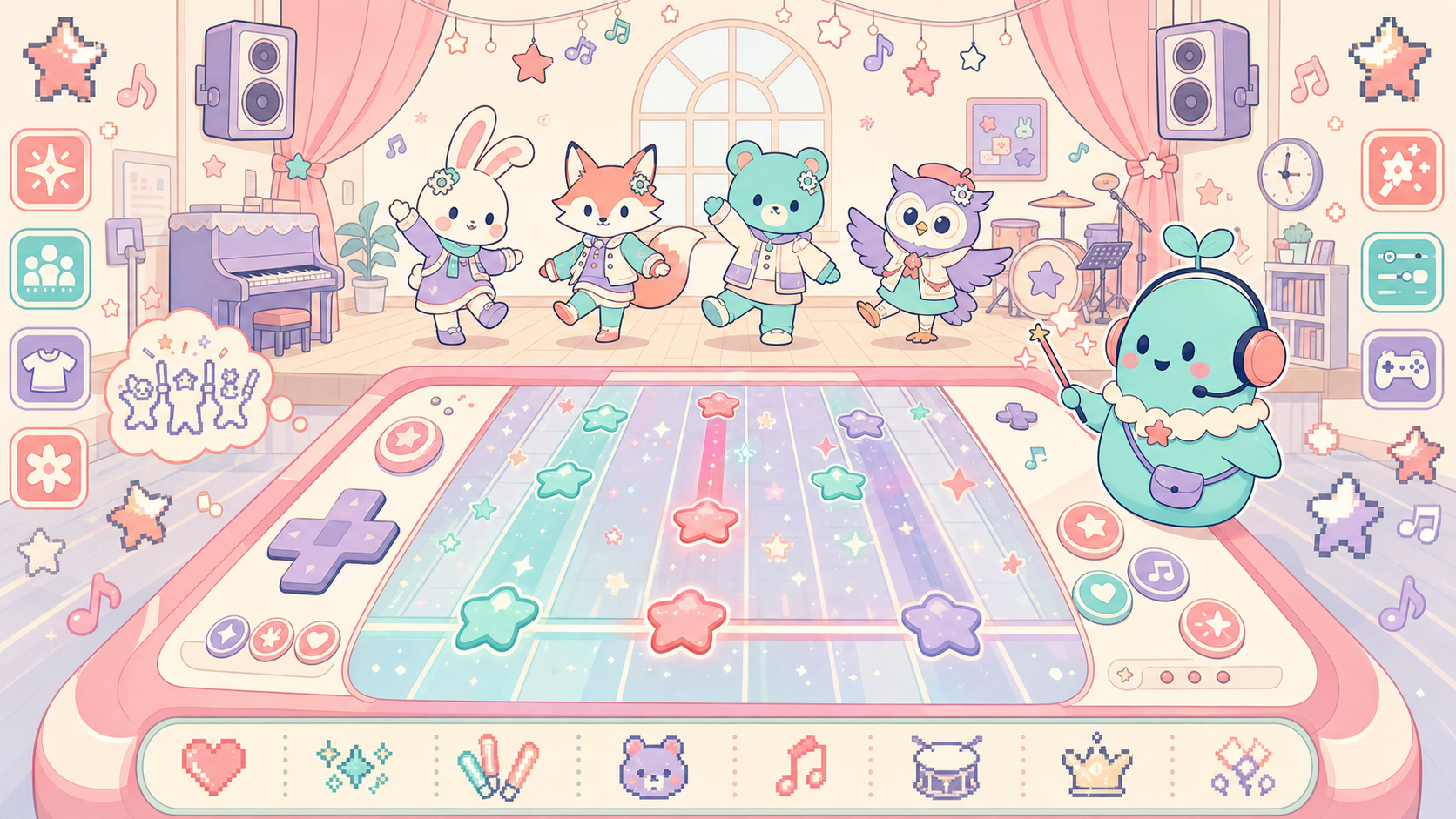 【あんさんぶるスターズ！！Music】は今から始めても楽しめる？無課金でも遊べる？感想＆レビュー！ 3Dモードでキャラクターがステージ上でダンスするライブシーン