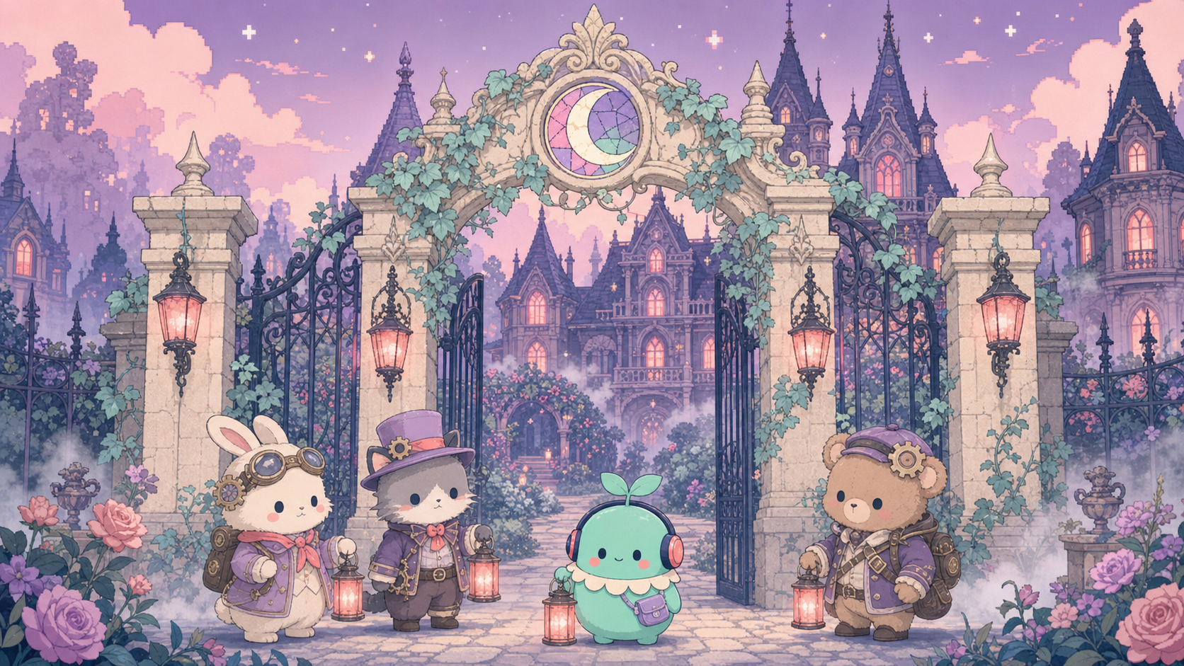 【第五人格】は今から始めても面白い?無課金でも遊べる?感想&レビュー! ゴシック調の世界観が広がる第五人格のタイトル画面イメージ