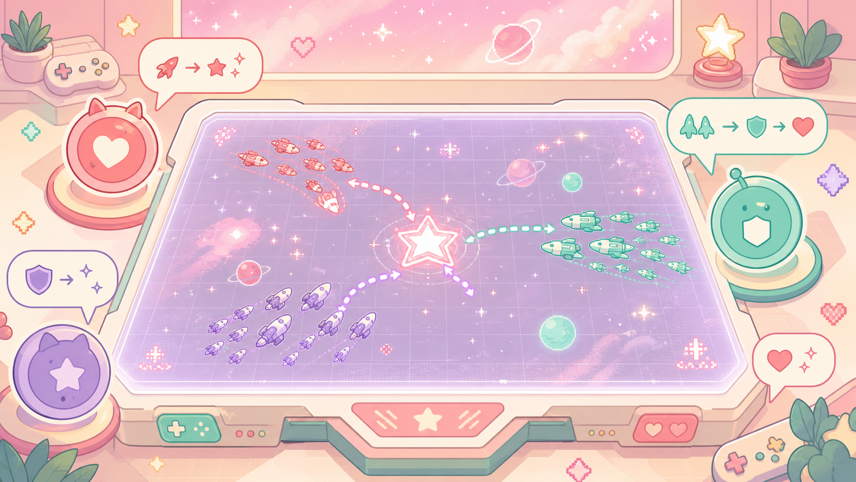 【インフィニットラグランジュ】は本当に面白い？宇宙艦隊ストラテジーを正直レビュー！ 同盟チャットに指示が並び、複数プレイヤーの艦隊が同じ座標へ集結していく戦略マップの拡大表示