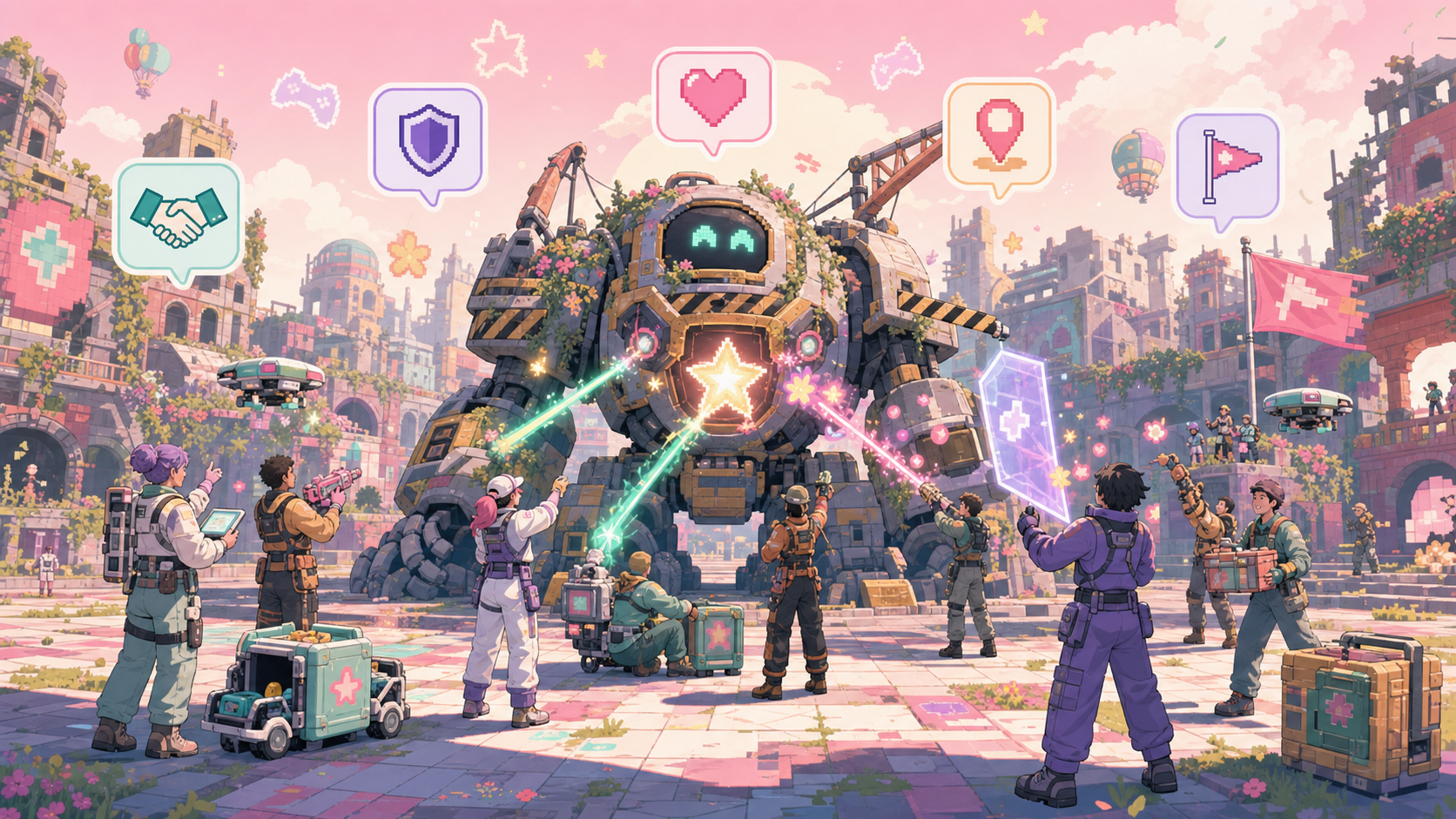 【ラストウォー】は広告どおり?実際に遊んだ感想&正直レビュー! 複数のプレイヤーが同盟チャットでやり取りしながら、大型ボス的な敵に部隊を集結させて挑んでいる戦闘シーン