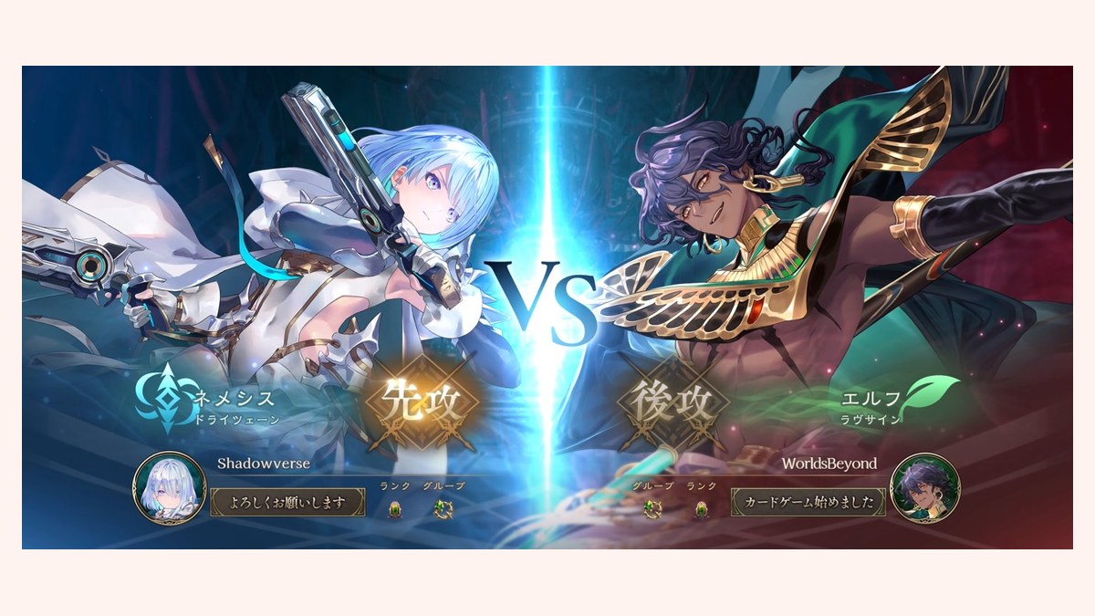 デッキ構築画面でカードを選んで編成している様子